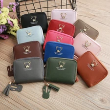 Women Leather Coin Card Cute Small Bag Wallet Zipper Clutch Mini Purse Handbag