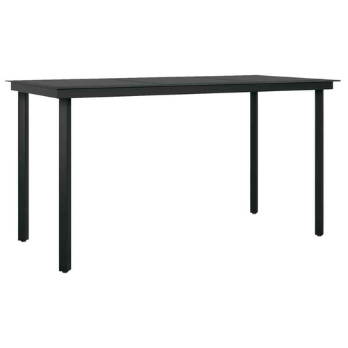 Garden Dining Set Black Outdoor Furniture 3/5/7/9 Piece Multi Sizes vidaXL - Picture 24 of 43
