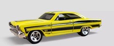 1966 Ford Fairlane 427 Diorama Collectible Diecast Model Car 164 Yellow Loose