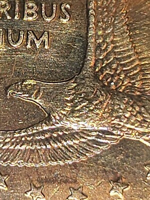 2009 P Sacagawea Dollar Toner Eagle With 3 Mint Strikes Across The