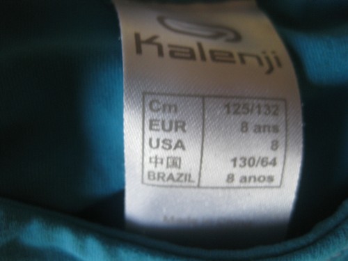 Shirt Sportshirt T-Shirt Kalenji Gr. 125-132, 8 ans, Türkis Polyester Elasthan - Bild 4 von 4