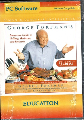 Guide interactif de George Foreman pour griller barbecue et rôtisserie PC neuf XP - Photo 1 sur 2