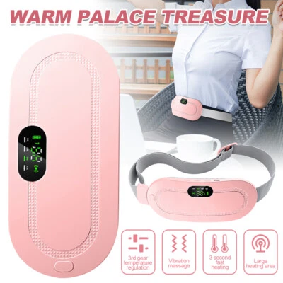 USB Electric Heating Menstrual Heat Pad Belt For Women Period Pain Relief Cramps