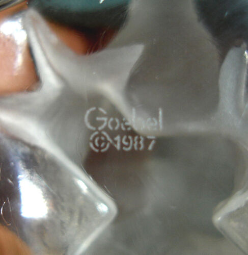Estatuilla Goebel Eagle in Flight cristal esmerilado pisapapeles 1987 4,5" H Alemania - Imagen 3 de 3