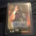 AEW Upper Deck 2021 Evil Uno 3/5 Autograph Pyro Parallel (LESEN) (Erstausgabe)