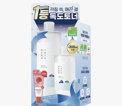 ROUND LAB 1025 Dokdo Toner 500ml+200ml set (+Camellia cream 10ml)