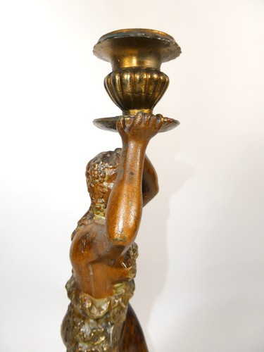 Pair Candle Holder Vienna 19 C. Al-O - Picture 21 of 24