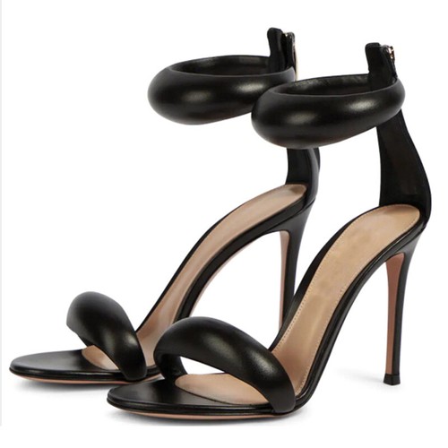 Sexy sandalias de tacón alto de aguja con una correa punta abierta para mujer zapatos de fiesta - Imagen 6 de 19