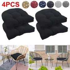 Set of 4 Chair Cushions Waterproof Outdoor Patio Furniture Cushions Seat Pad