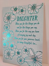 Birthday Greeting Card Daughter, very nice reading