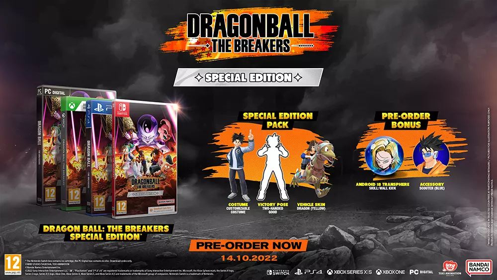 PS5 / PS4 Dragonball Dragon Ball the Breakers Cosmetic Outfit DLC