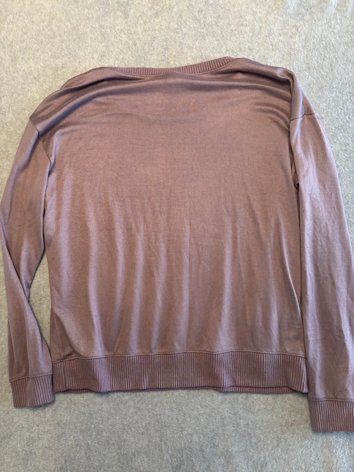 Conjunto de 2 piezas de pijama polar morado Hondeydew Loungewear para mujer 2XL XXL sin cordón Foto 4 de 4