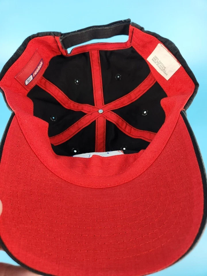 Vintage Indy Racing League Logo Reebok Black Strapback Baseball Style Hat Cap - Image 3 of 3