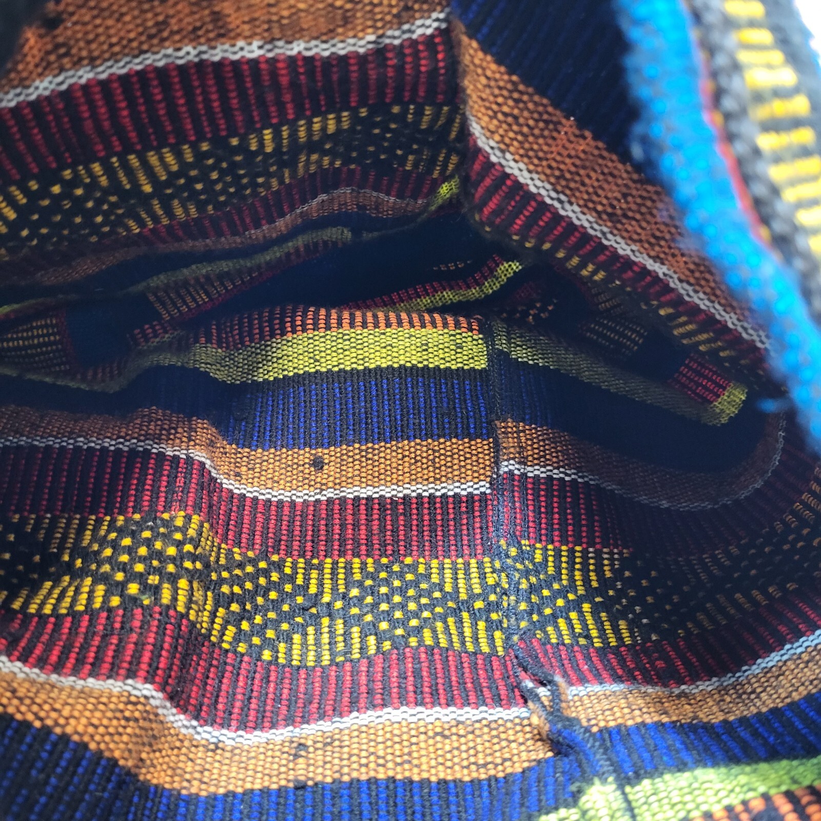 PINZON BOHO Drawstring Back Pack Bag Multi Colore… - image 9