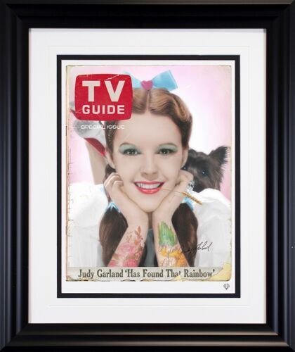 Guide TV spécial Dorothy (Judy Garland) par JJ Adams. CADRE NOIR, NEUF AVEC COA. - Photo 1/2