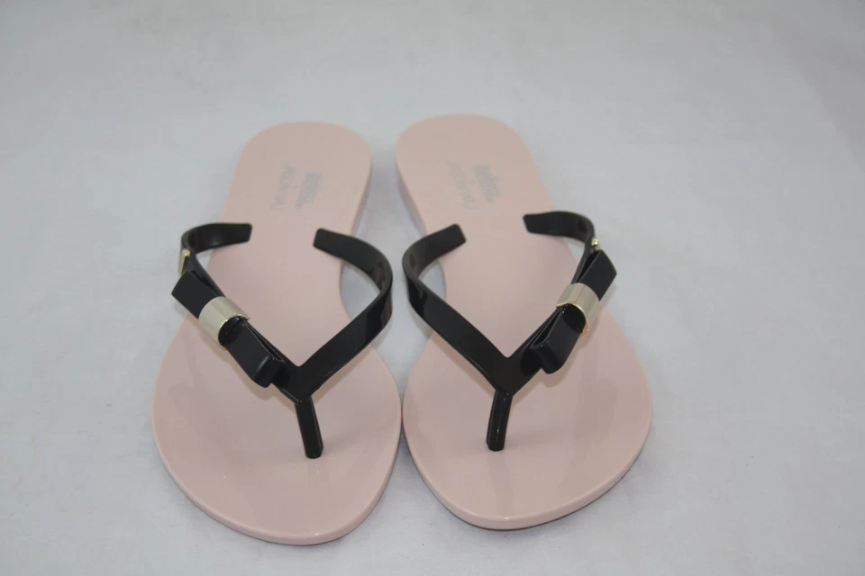 WMN'S 31699 MELISSA HARMONIC+JASON WU IV 51647 PINK/BLACK THONG SANDAL - Image 2 of 4