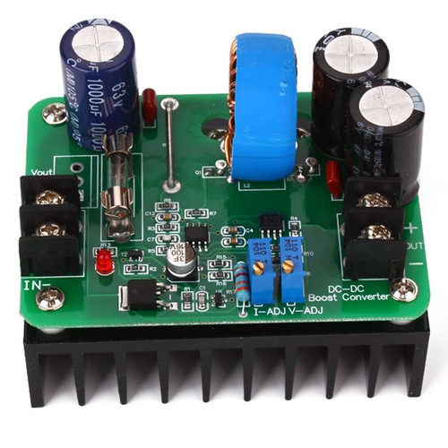 600W 10-60V zu 2-80V Step-up Boost Modul Netz Suppy DC Wandler mit Sicherung