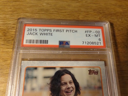 Jack White 2015 Topps First Pitch Card PSA 6 - Picture 2 of 3