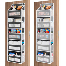 Over the Door Hanging Organiser Space Saving 5 Pockets Wardrobe Toys Storage UK