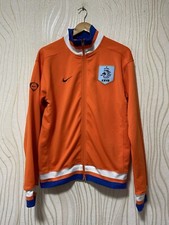 NETHERLANDS 2010 FOOTBALL SOCCER TRACK TOP JACKET NIKE sz L MEN ORANGE