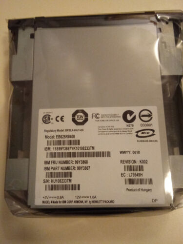 IBM Nastro Drive Dat 36/72GB DDS5 DAT72 USB Interno 99Y3867 Fru 99Y3868 49Y9881 - Afbeelding 1 van 2