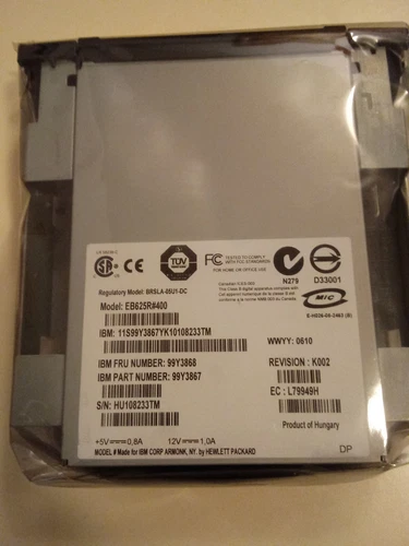 IBM Tape drive DAT 36/72GB DDS5 DAT72 USB Internal 99Y3867 FRU 99Y3868 49Y9881
