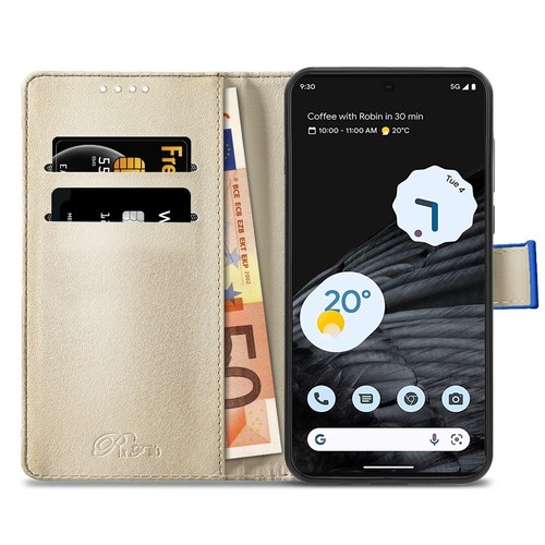 Pour Google Pixel 9A Pro XL 8A 7A étui portefeuille en cuir fin support à rabat housse de téléphone - Photo 6 sur 102