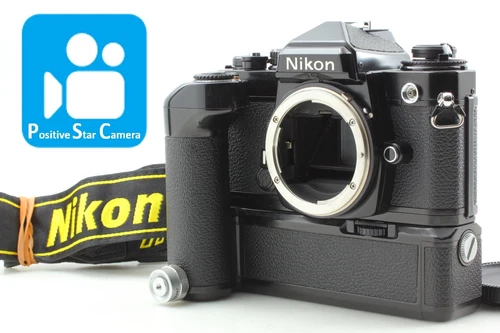 [N MINT] Nikon FE SLR Film Camera w/ MD-12 + MR-3 From JAPAN