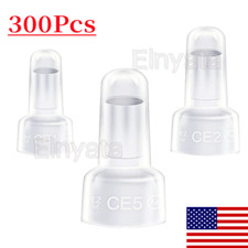 300Pcs Closed End Crimp Cap Terminals 22-16 16-14 12-10AWG Gauge Wire Connectors