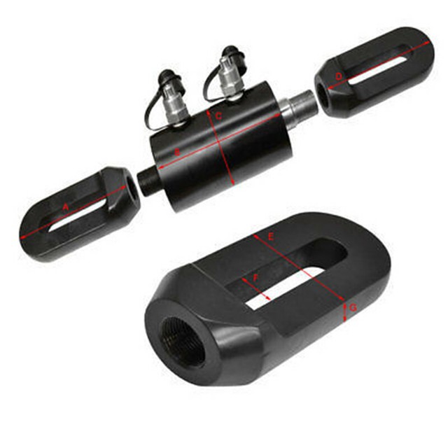 10 / 20 Ton Push Pull Hydraulic Cylinder 4" Stroke Pushing Pulling eBay