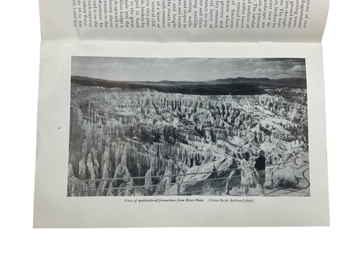 Libretto brochure 16 pagine vintage 1947 Bryce Canyon National Park Utah anni '40 - Foto 4 di 18