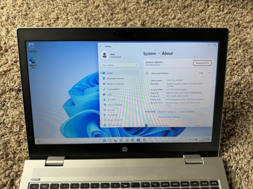 HP ProBook 650 G4 15.6" Intel Core i3-8130U @ 2.20GHz 32GB RAM DDR4 500GB SSD - Picture 4 of 10