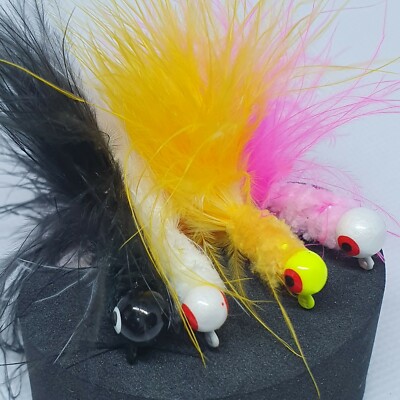 4 Streamer für Großforellen Fliegenfischen Japanblinker Forellenblinker Spoon  