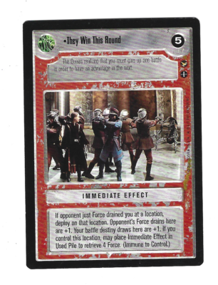 Star Wars CCG Theed Palace They Win This Round