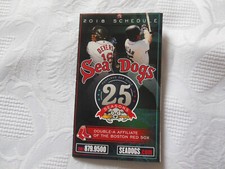 Leaflet Baseball USA Boston Red Sox Sea Dogs 25th Seasons 2018 Schedule
