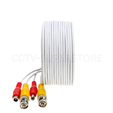 CCTV Security Camera Cable BNC Extension Power Surveillance DVR 6FT-100FT lot