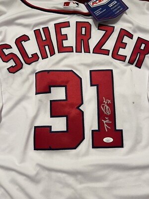Max Scherzer Signed Authentic Majestic Nationals Jersey Jsa