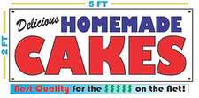 HOMEMADE CAKES BANNER Sign NEW Larger Size Best Quality for the   BAKERY