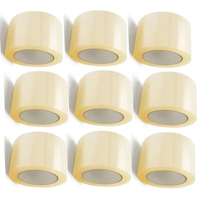 CLEAR PARCEL PACKING STRONG TAPE 66m x48mm 12 ROLLS PACKAGING SELLOTAPE SEALING.