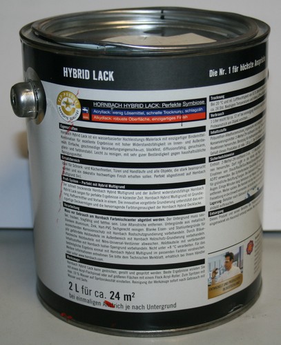 Lack Hybrid glänzend RAL 840HR 7012, 3020, 5013, 6002, 5012, 9005, 1003, 7033 2L - Bild 2 von 3