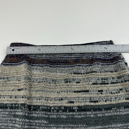 Anthropologie Cecilia Prado Sweater Skirt sz M Glinted Fringe Brown Multi NWT - Picture 5 of 14