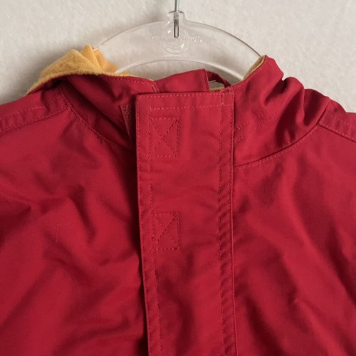 Hanna Andersson Anorak Baby Toddler 80 18-24m Red Nylon Cotton Lining Hooded - Picture 2 of 10