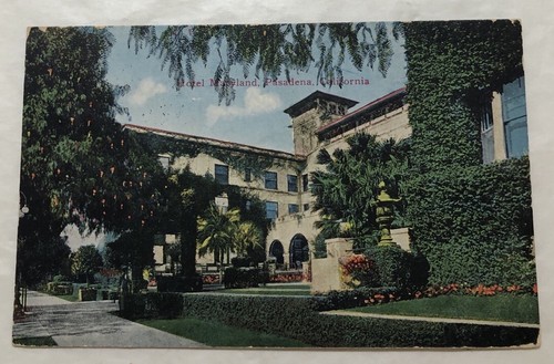 Hotel Maryland, Pasadena, California. (See Description) Postcard (V2) - 第 1/2 張圖片