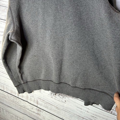 Vintage Y2K Nike Spellout Big Swoosh Logo Pullover Hoodie Gray Boxy Fit Men’s XL - Picture 12 of 12