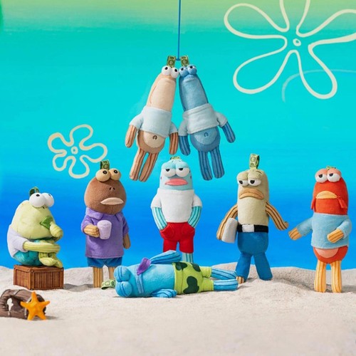 Colgante de felpa caja ciega confirmada serie Bikini Bottom Buddies NUEVO - Imagen 3 de 9