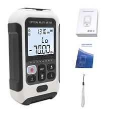 Optical Fiber Power Meter White Multifunctional High Accuracy Fiber Optic Tester