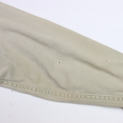 VTG Carhartt Western Pearl Snap Men Small UNION MADE IN USA Tan Khaki Denim HOLE - Picture 11 of 13