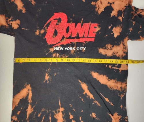 T-shirt uomo David Bowie New York City tie dye vintage taglia L - Foto 5 di 8