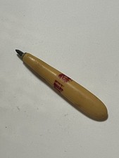 Herramienta cortadora de linóleo vintage mango de hueso gubia artesanal
