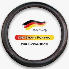 Lenkradbezug Leder Lenkradhülle für Smart Fortwo 1998 - 2007 Lenkradschoner Ø 38